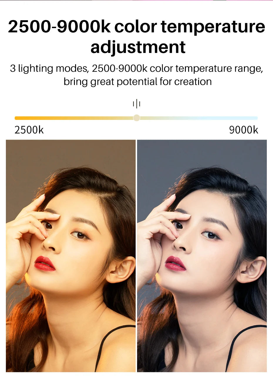 Ulanzi VL200 Led Video Light With Soft Diffuser 360°Ball Head 5000mAh 2500-9000k Fill Panel Lamp Camera Light for Youtube