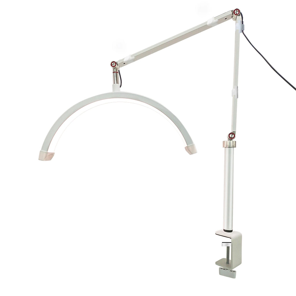Andoer HD-M3X LED Video Light Half-moon Shaped Desktop Ring Light 3000K-6000K Dimmable for Beauty Salon Makeup Live Streaming